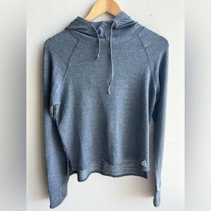 Reebok gray drawstring hoodie